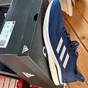 Adidas Men's Blue and White Running Sneakers